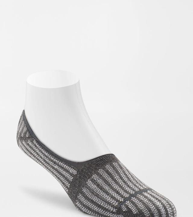 Peter Millar Mens Herringbone No-Show Sock | Color: Charcoal | Size: OS Product Image