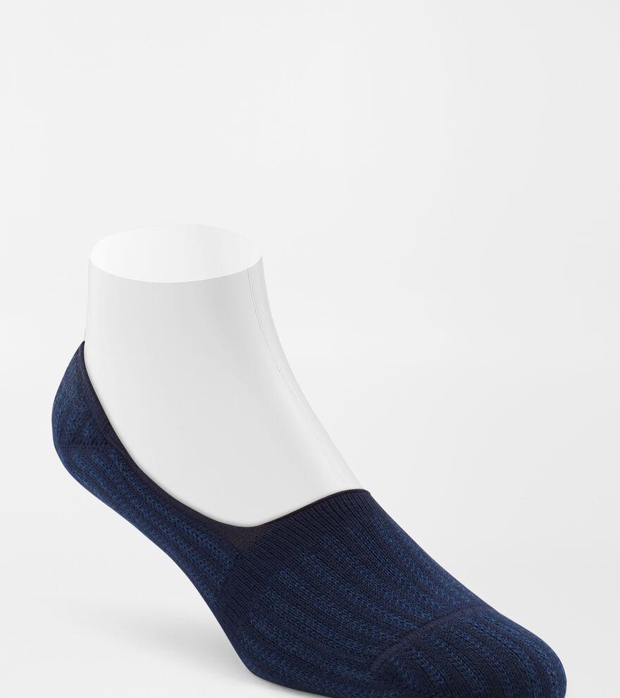 Peter Millar Mens Herringbone No-Show Sock | Color: Navy | Size: OS Product Image