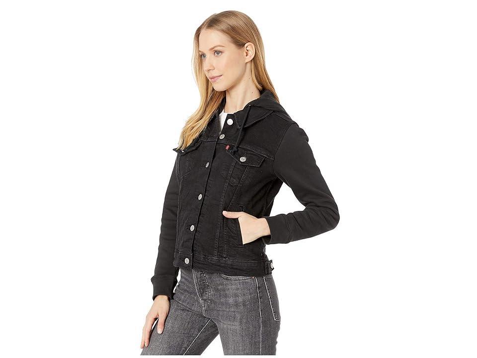 Levi's(r) Womens New Hybrid Original Trucker (Ink) Women's Clothing Product Image