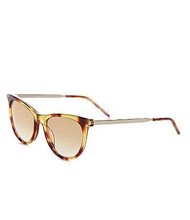 Saint Laurent Womens SL 510 54mm Tortoise Cat Eye Sunglasses Product Image