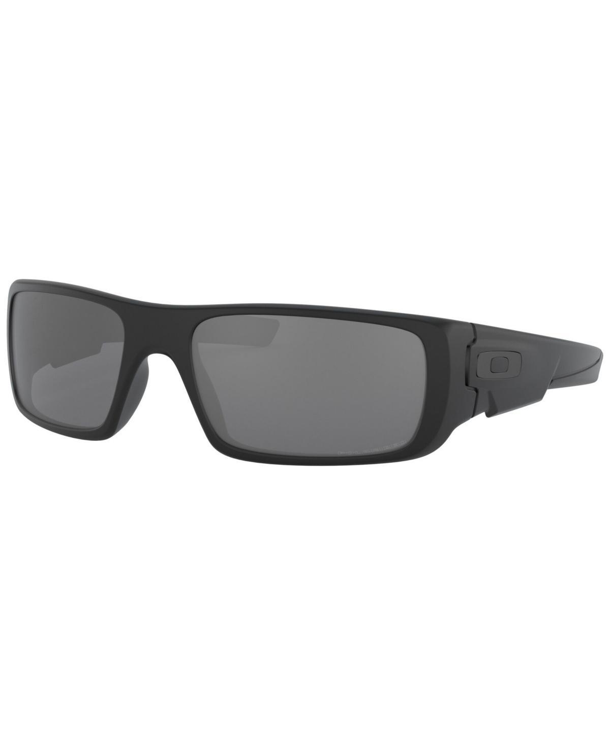 Oakley Mens Rectangle Sunglasses, OO9239 60 Crankshaft - Matte Black Camo Product Image