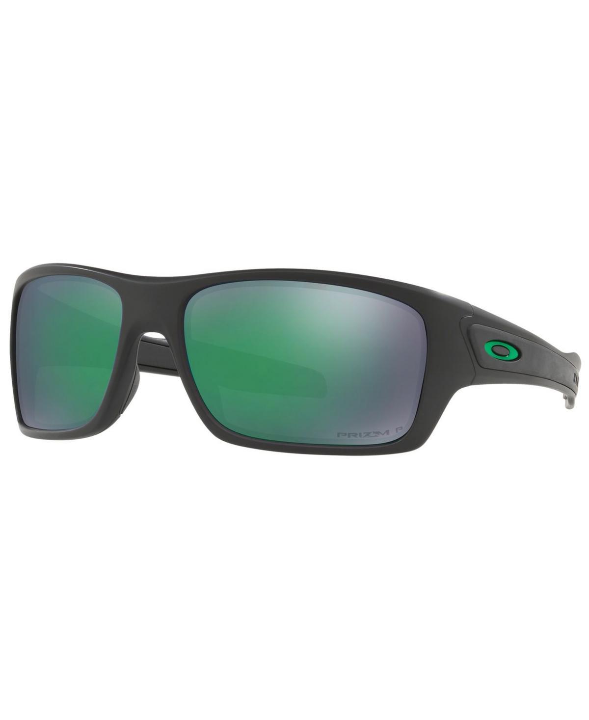 Oakley Turbine 65mm Polarized Oversize Rectangular Sunglasses Product Image