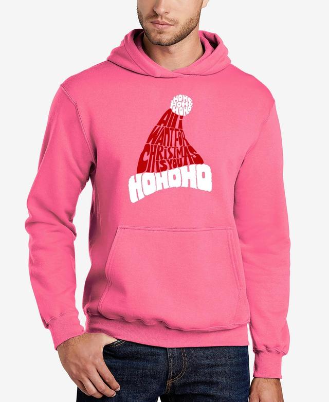 La Pop Art Mens All I Want for Christmas Is You Word Art Hooded Sweatshirt Product Image