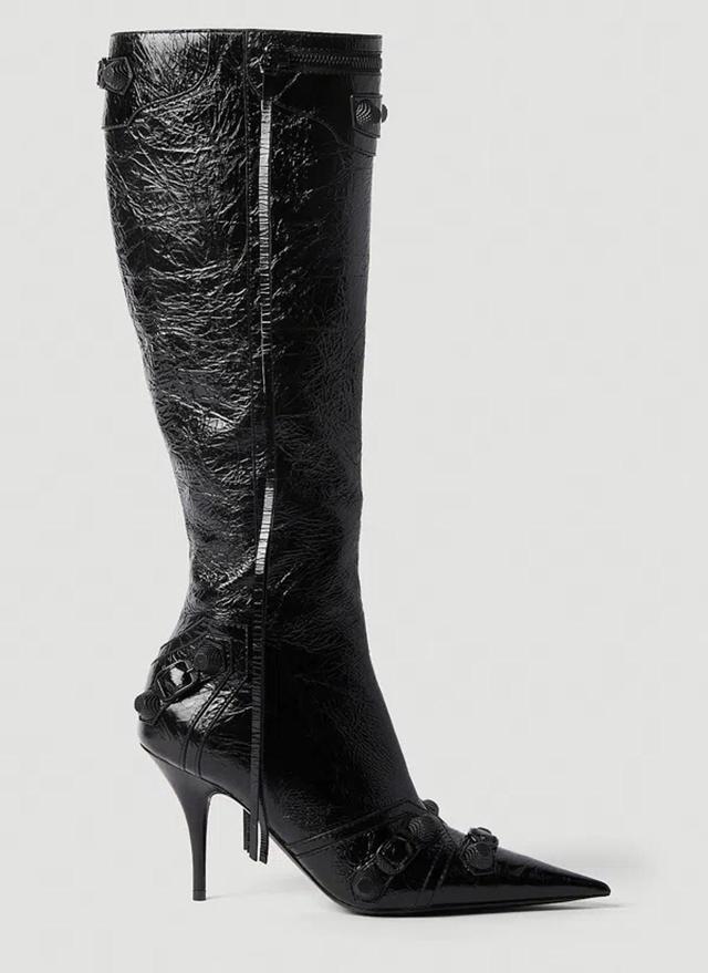 BALENCIAGA Cagole 90mm Pierced Boot In Black Product Image