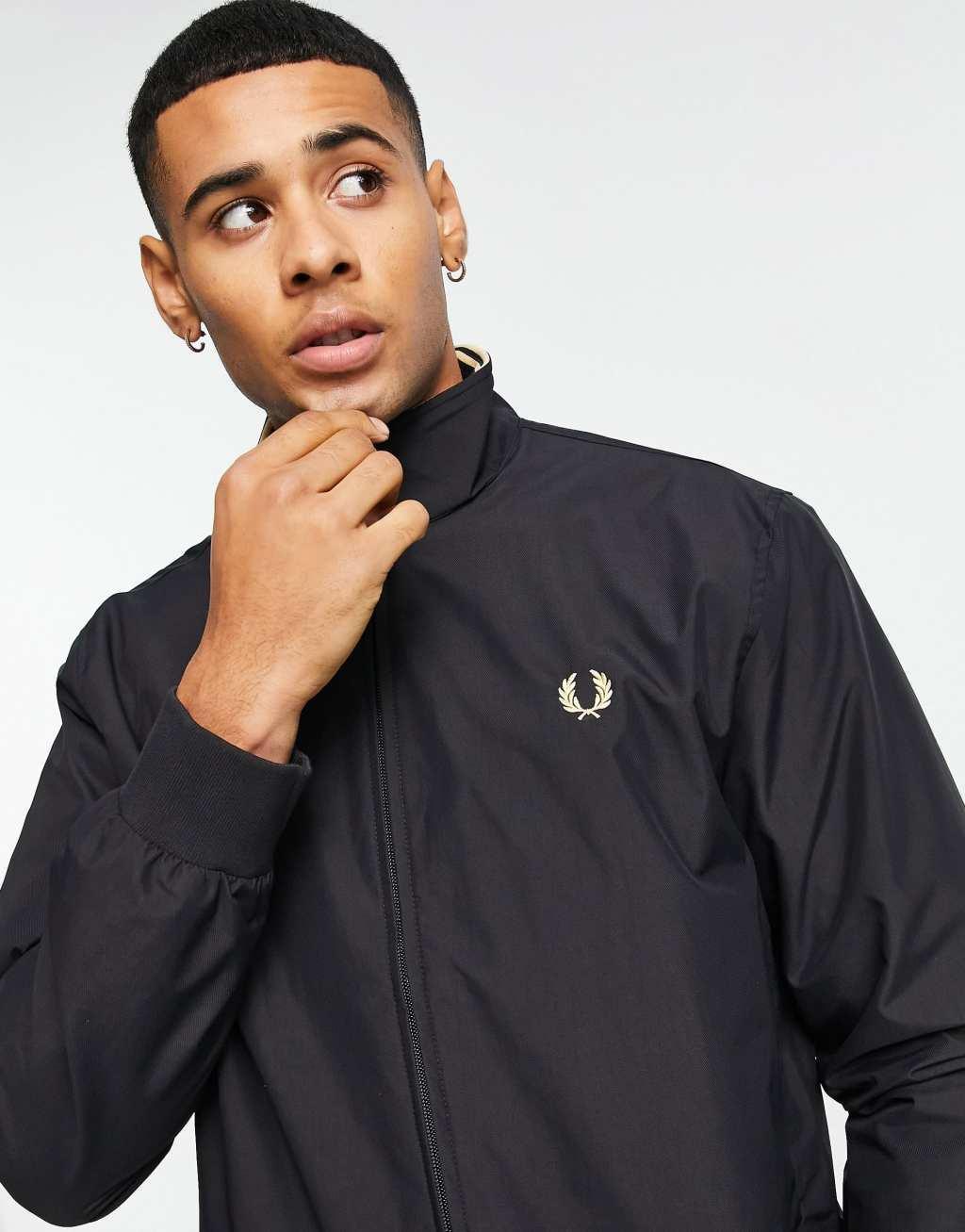 Fred Perry Brentham jacket in black Product Image