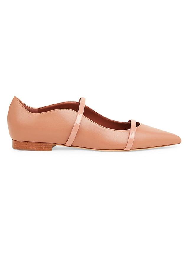 Womens Maureen Leather Flat Pumps Product Image