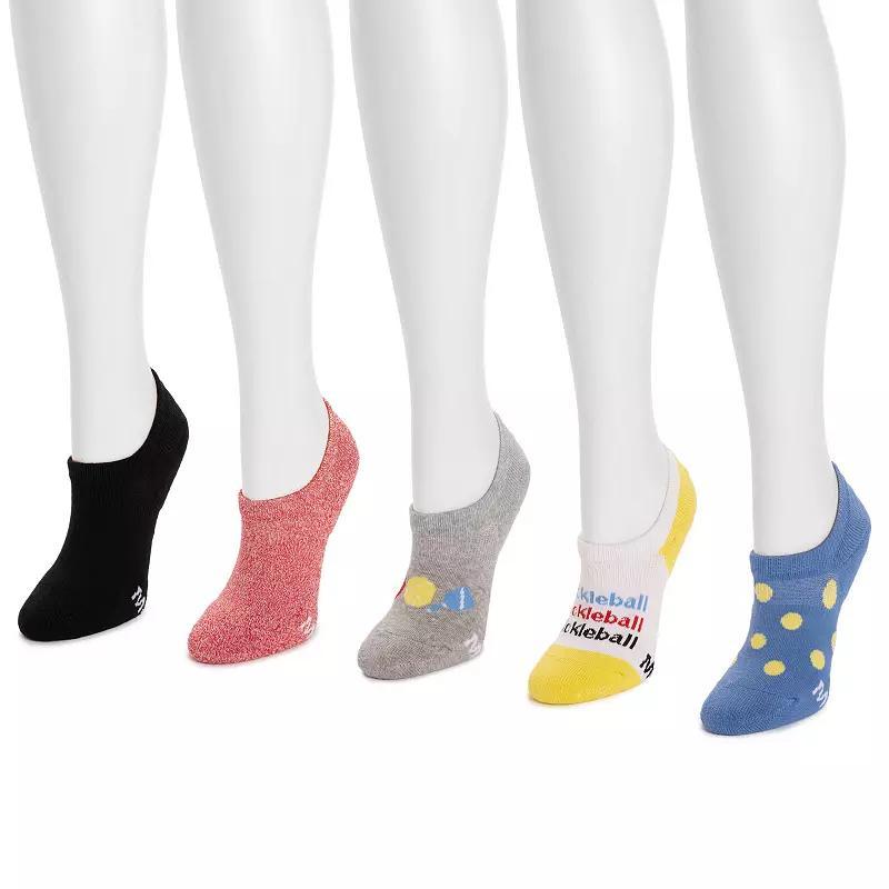 Womens MUK LUKS 5-Pack Pickleball No Show Socks Product Image