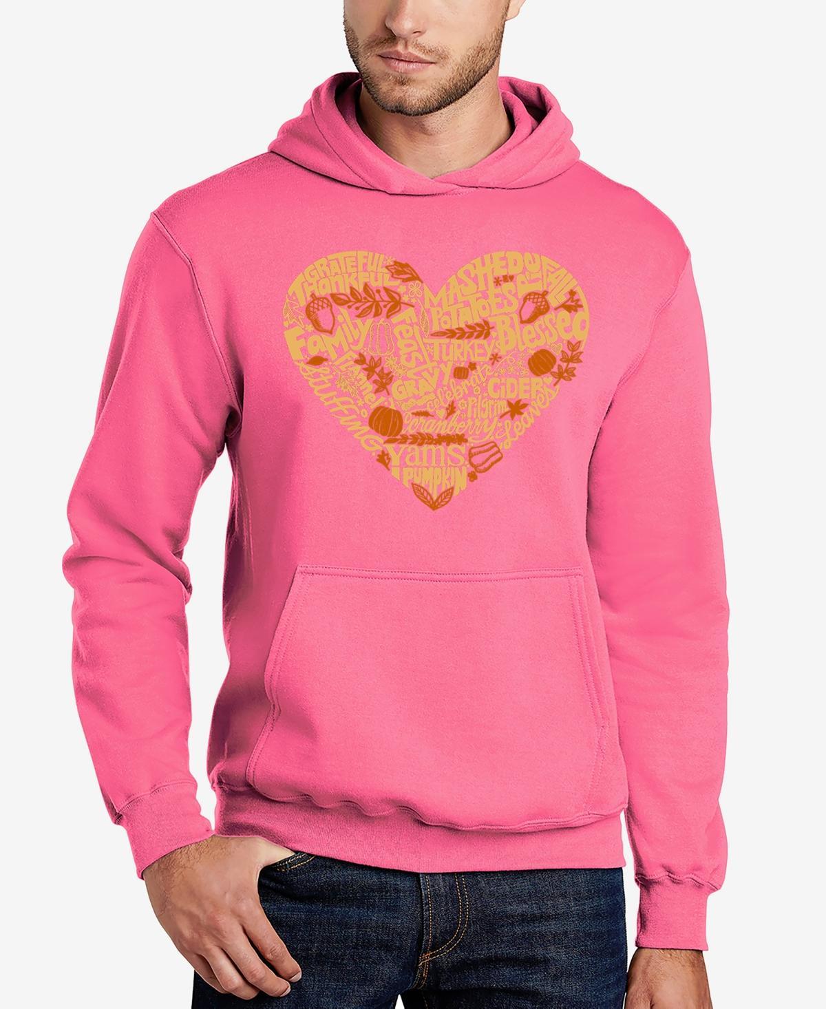 La Pop Art Cat Tail Hearts - Mens Word Art Hooded Sweatshirt Product Image