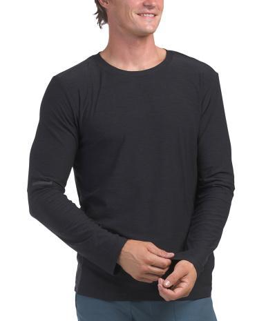 Heathered T-Shirt With Stretch For Men Product Image