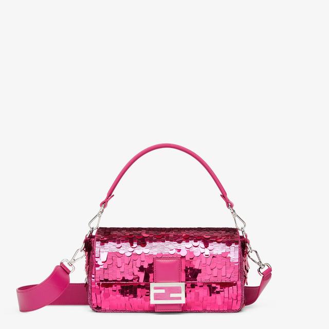 BaguetteFuchsia sequinned bag Product Image