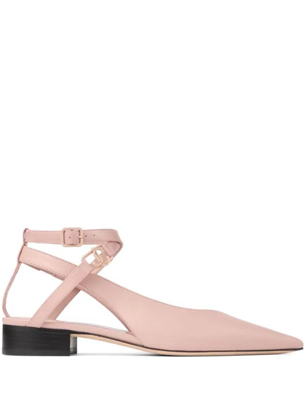 JIMMY CHOO Jemima Ballerina Shoes In Nude & Neutrals Product Image