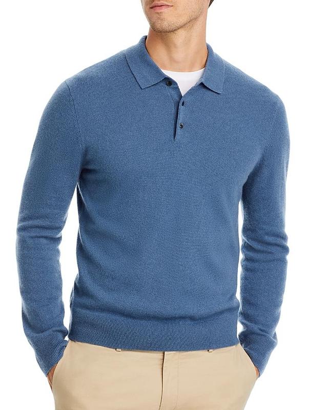 The Mens Store at Bloomingdales Cashmere Three Button Polo Sweater Product Image