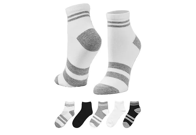 Apara Womens Varsity Quarter Socks 5 Pairs Product Image