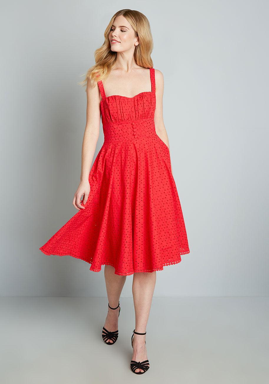 Anglaise For Days Fit And Flare Dress Product Image