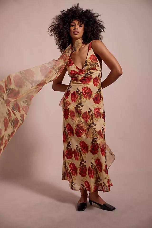 For Love & Lemons Floral Stems Maxi Dress Product Image