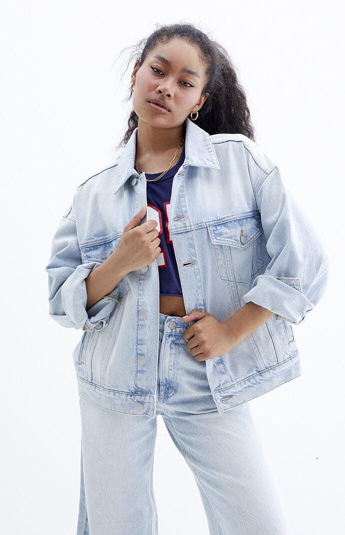 Women's Relaxed Denim Trucker Jacket - product image