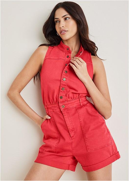 Twill Utility Romper product image