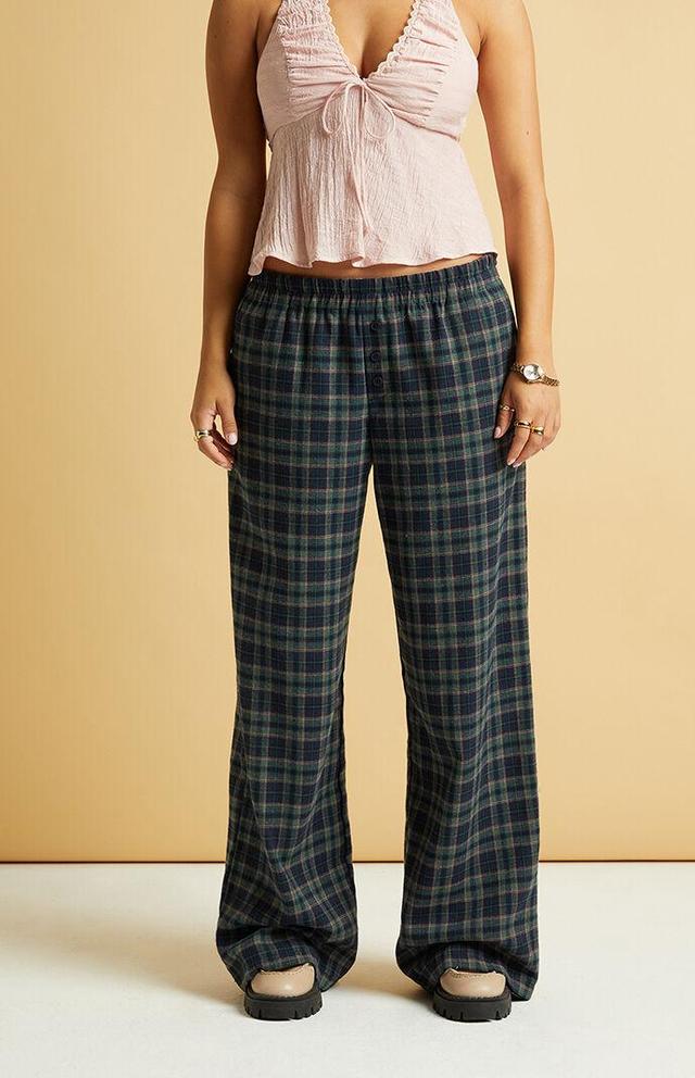 Beverly and Beck Women's Flannel Boxer Pajama Pants - Product Image