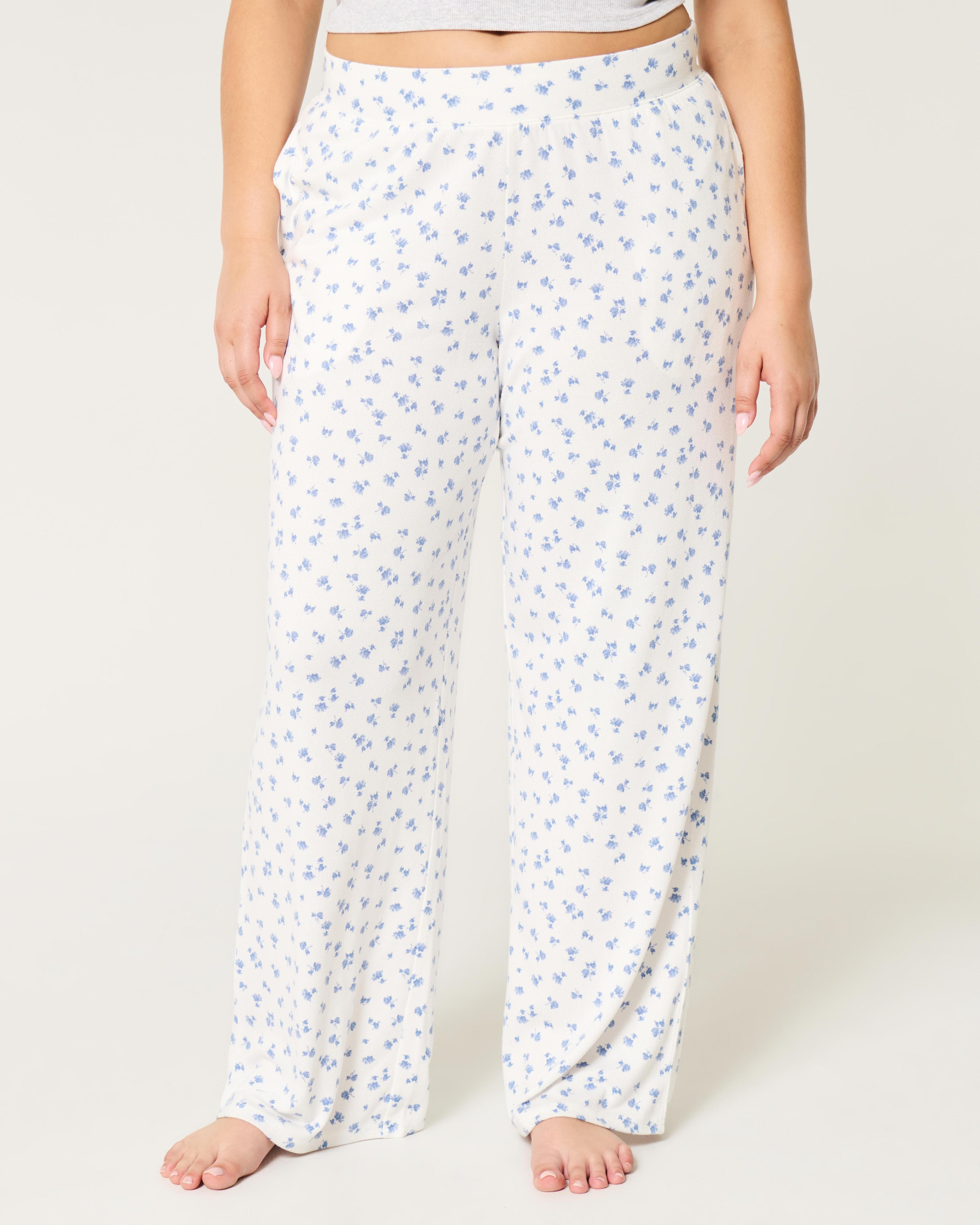 Cozy Wide-Leg Pajama Pants Product Image