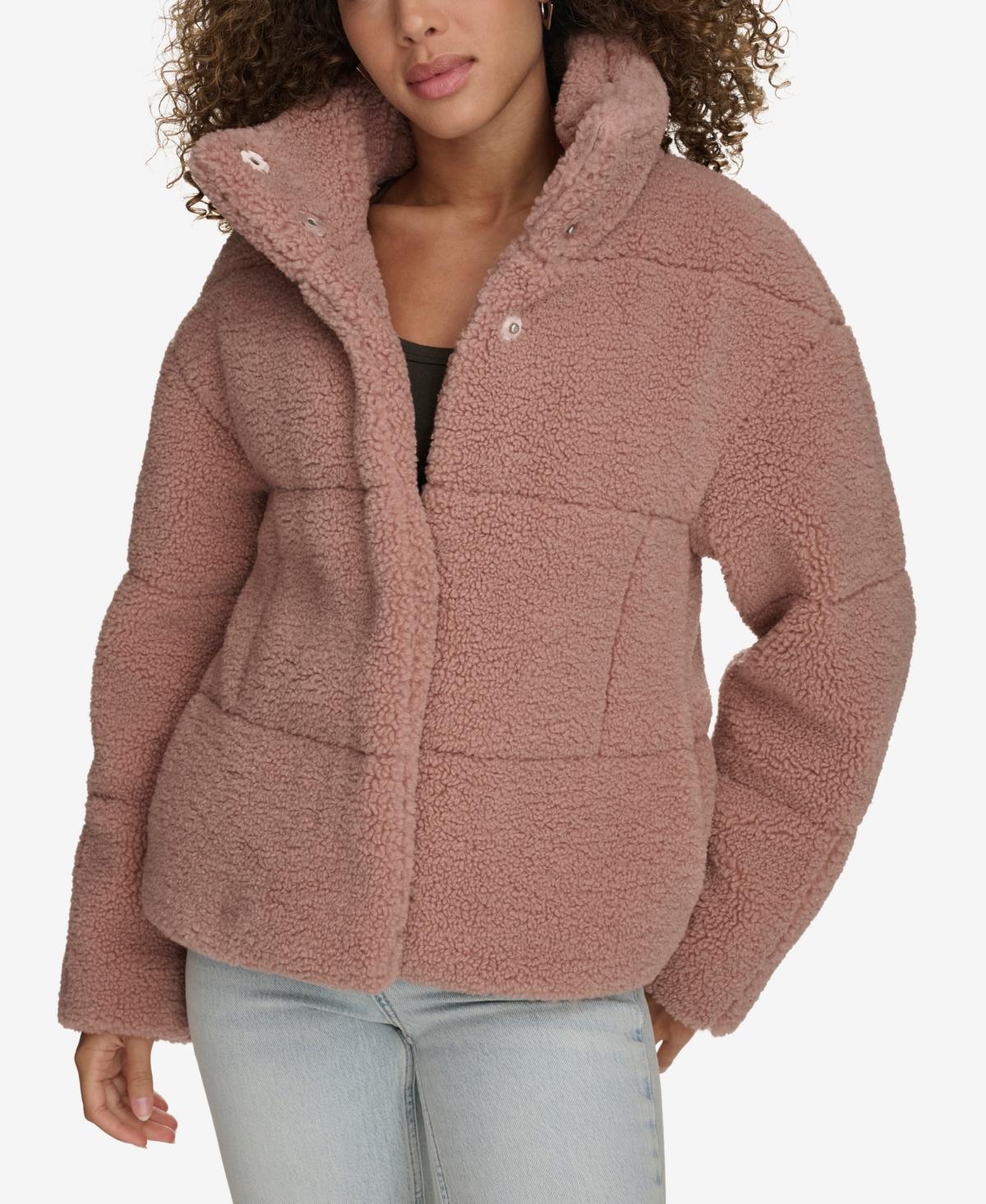 Levis Womens Short Sherpa Teddy Jacket Product Image