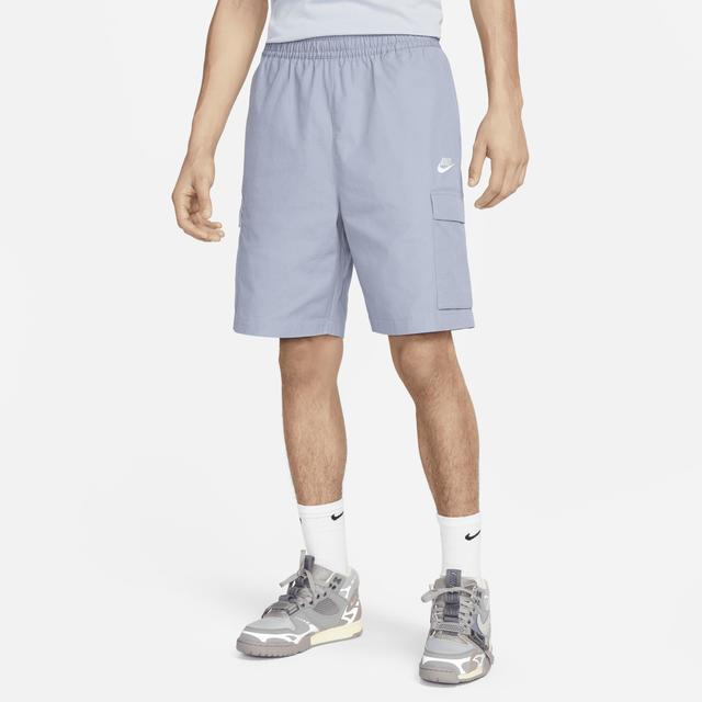 Nike Mens Nike Club Cargo Shorts - Mens Grey/White/White Product Image