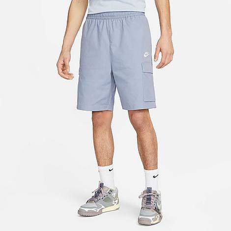 Nike Mens Nike Club Cargo Shorts - Mens Grey/White/White Product Image