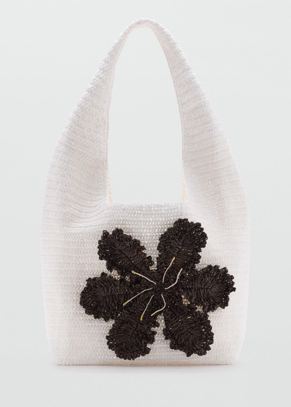 MANGO - Natural fiber shopper bag - One size - Women Product Image