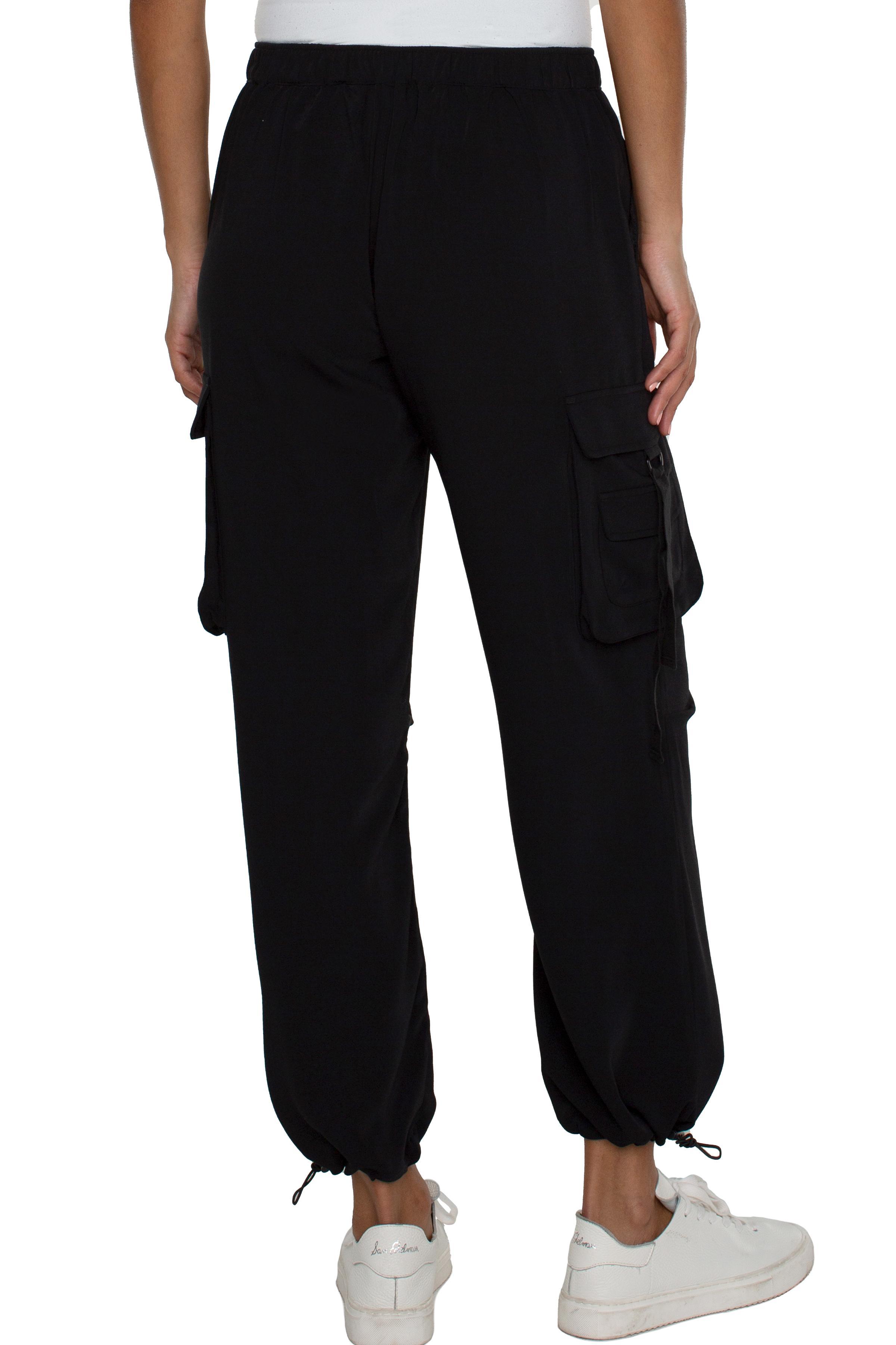 Cinch Hem Pull-On Parachute Cargo Pants Product Image