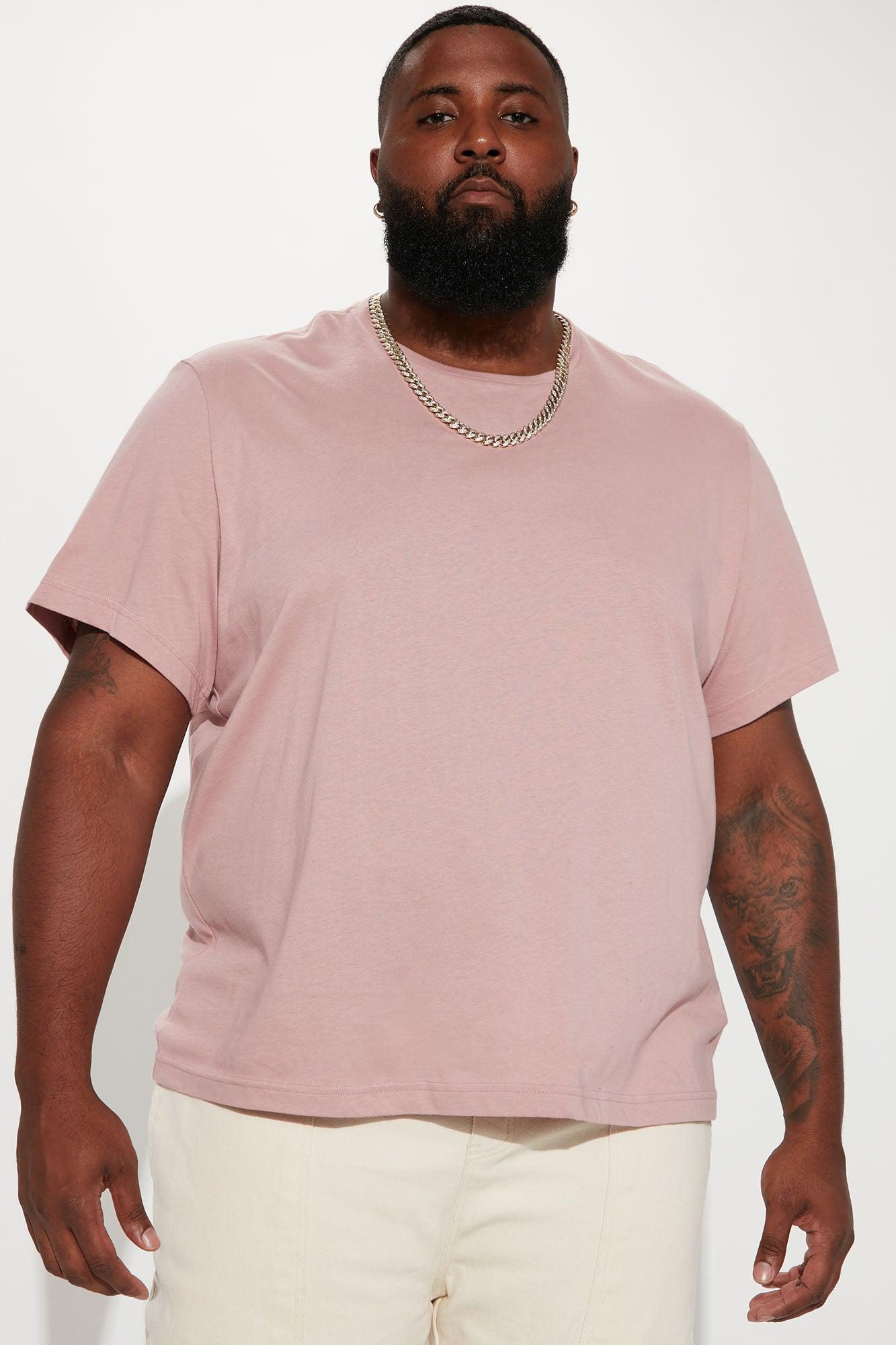 Essential Short Sleeve Crew Tee - Mauve Product Image