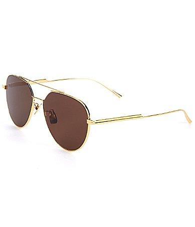 Bottega Veneta Womens BV1013SK 57mm Aviator Sunglasses Product Image