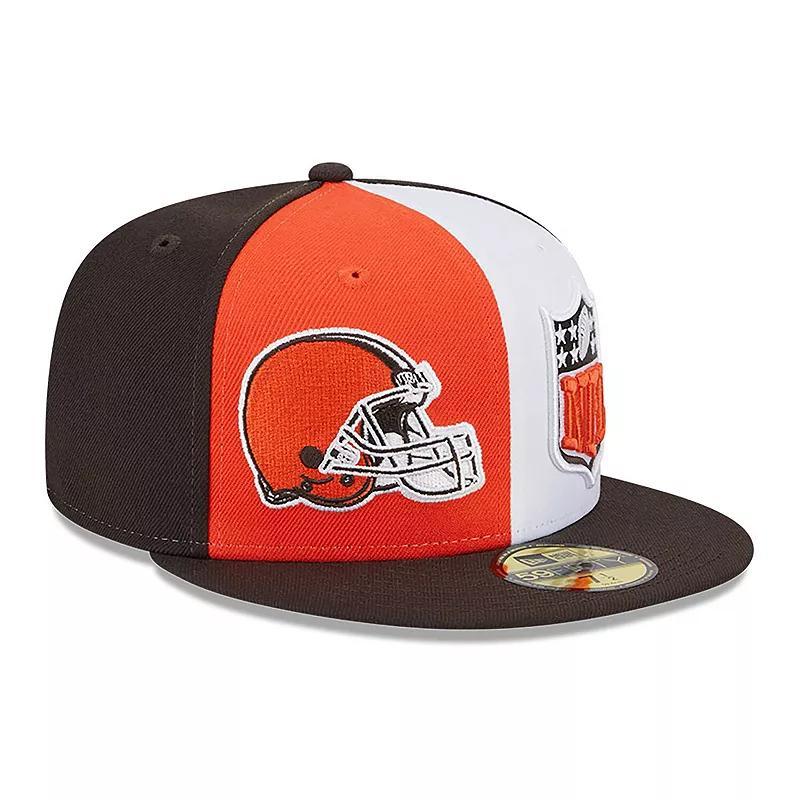 Mens New Era /Brown Cleveland Browns 2023 Sideline 59FIFTY Fitted Hat Product Image