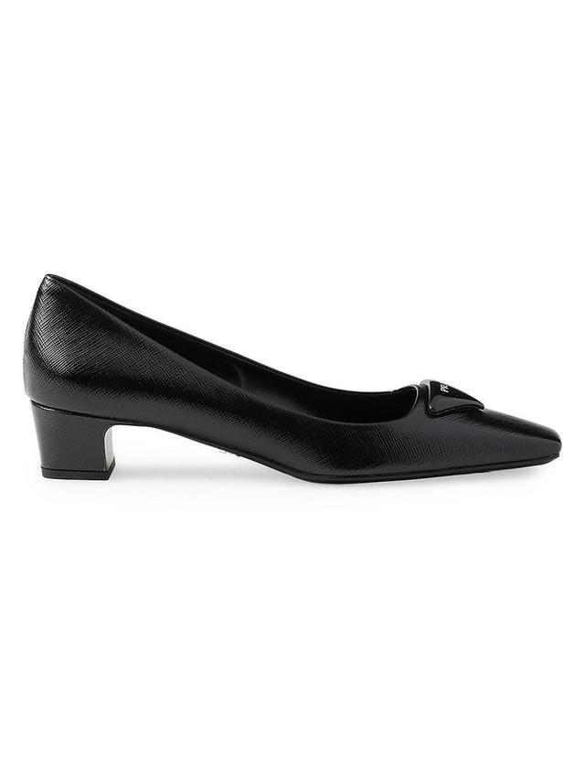 Womens Patent Saffiano Leather Pumps Product Image