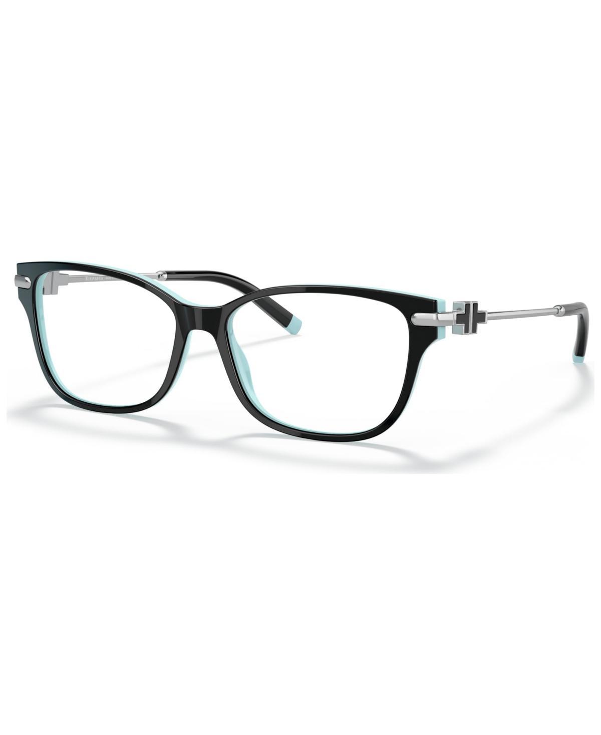 Tiffany & Co. TF2207 Womens Rectangle Eyeglasses - Black On Tiffany Blue Product Image