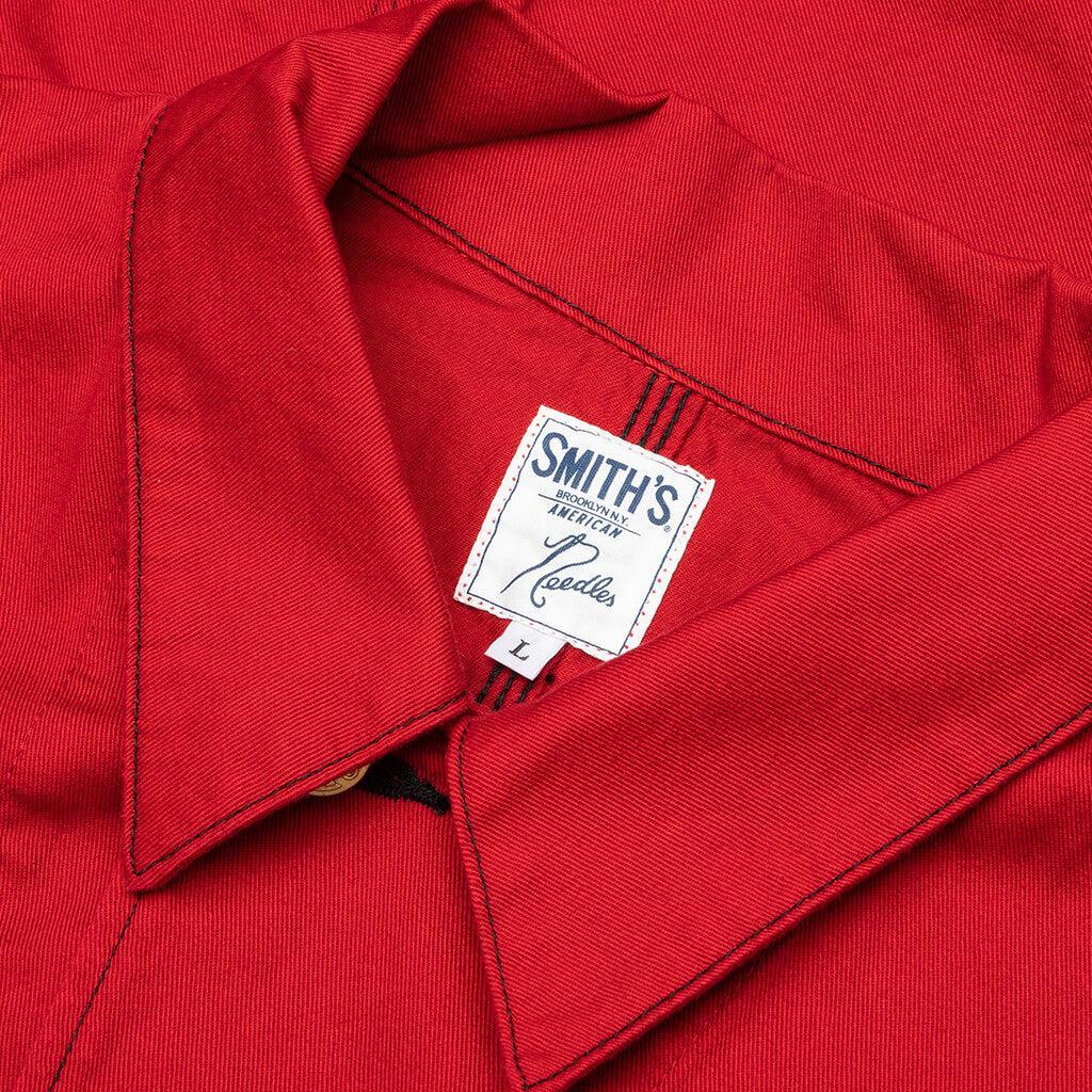 Needles x SMITH'S Cotton Twill Coverall - Red Male Product Image