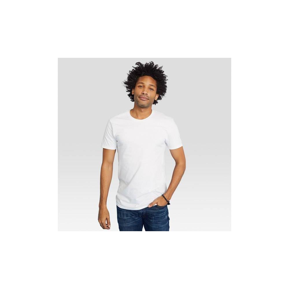 Hanes Mens Crewneck T-Shirt with Fresh IQ 6pk - White Product Image