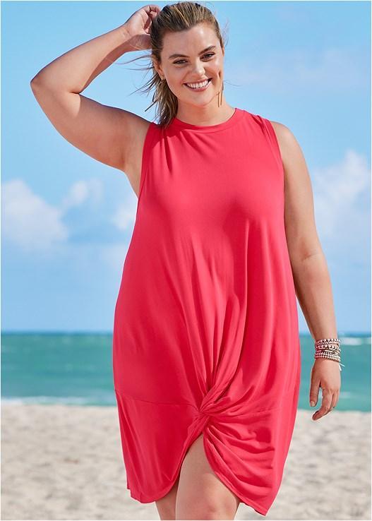 Twist Front Cover-Up Dress Product Image