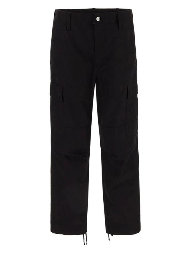 Cotton Cargo Pants In Black Product Image