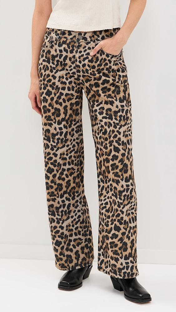 Ragged Priest Leopard Wash Release Jeans | Shopbop product image