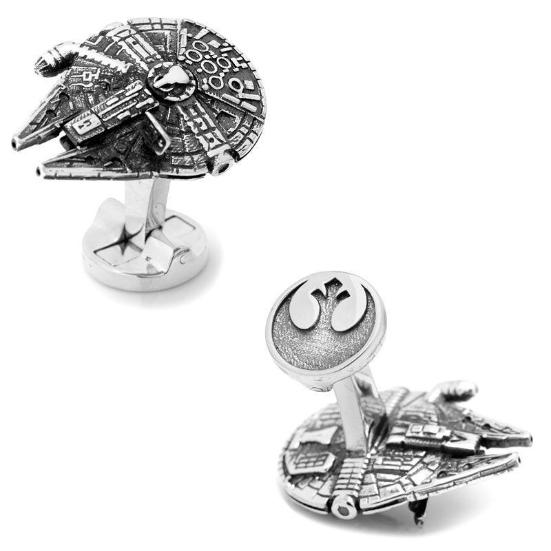 Mens 3D Millennium Falcon Cufflinks Product Image