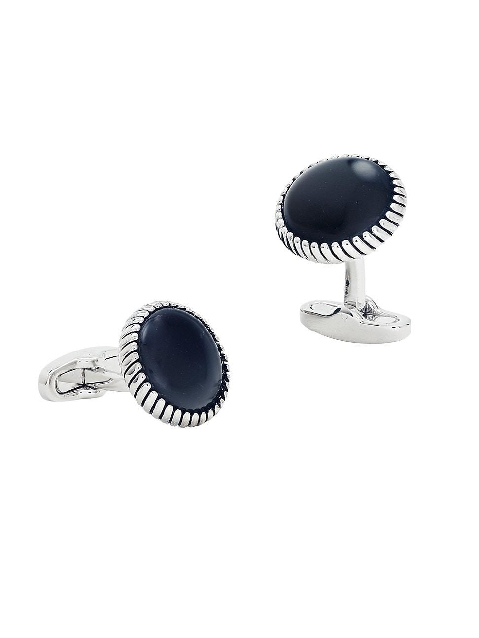 Mens Onyx Rope Cufflinks Product Image