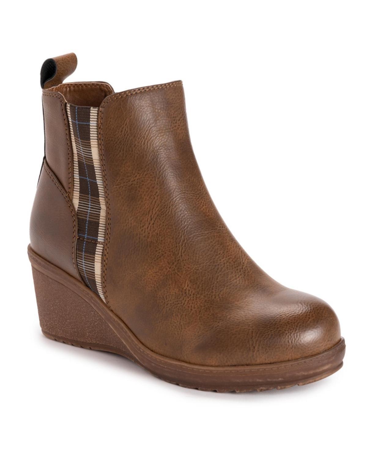 MUK LUKS England Womens Wedge Ankle Boots Product Image