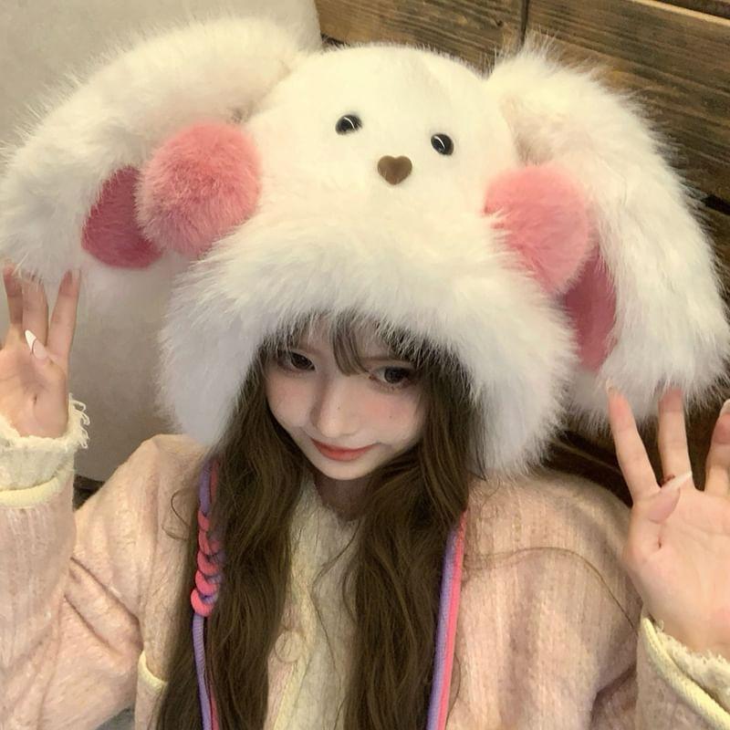 Rabbit Ear Fluffy Hat Product Image