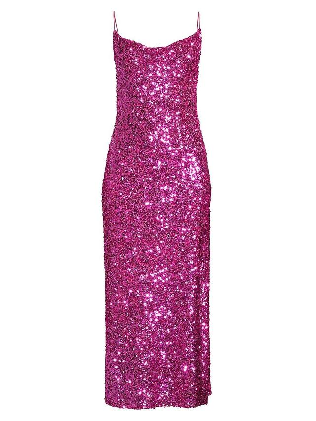 Womens Sequin Sanza Midi-Dress Product Image