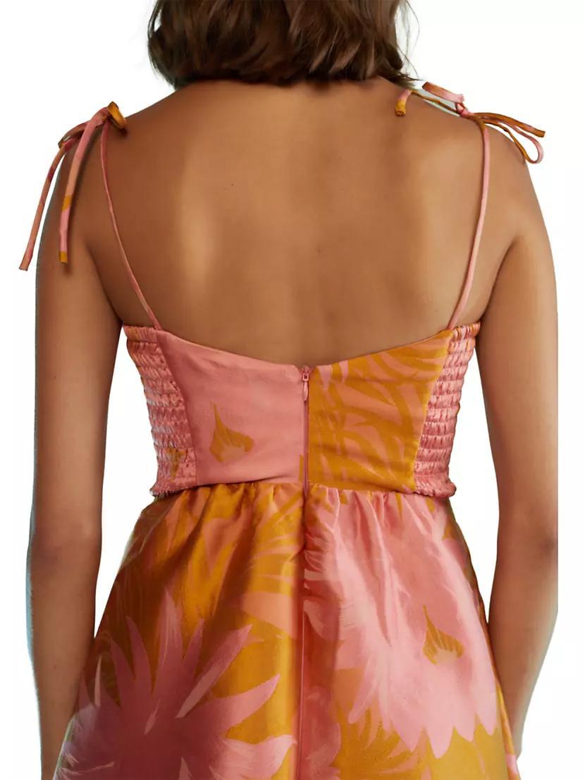 Jacquard Strapless Dress Product Image