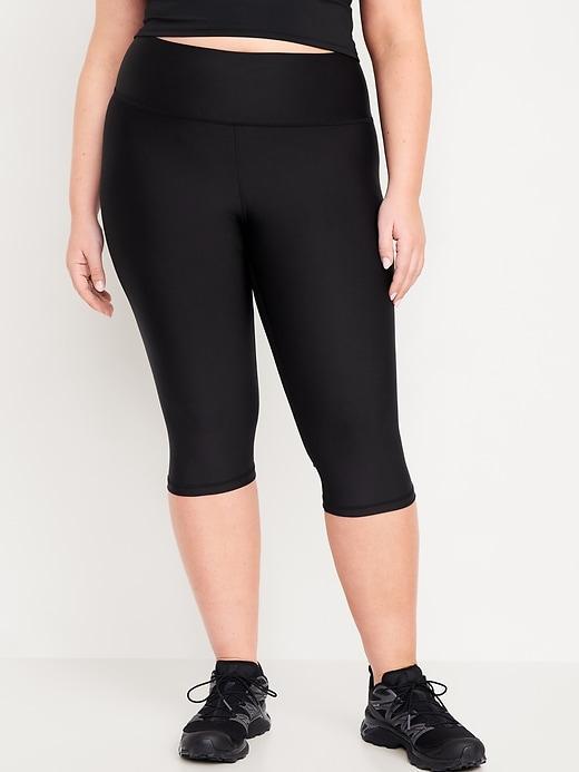 High-Waisted PowerSoft Crop Leggings Product Image