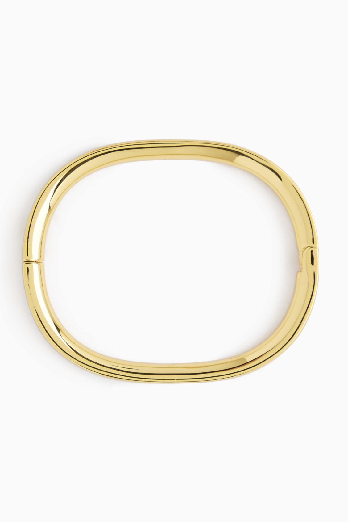 RECYCLED BRASS HINGED BANGLE Product Image