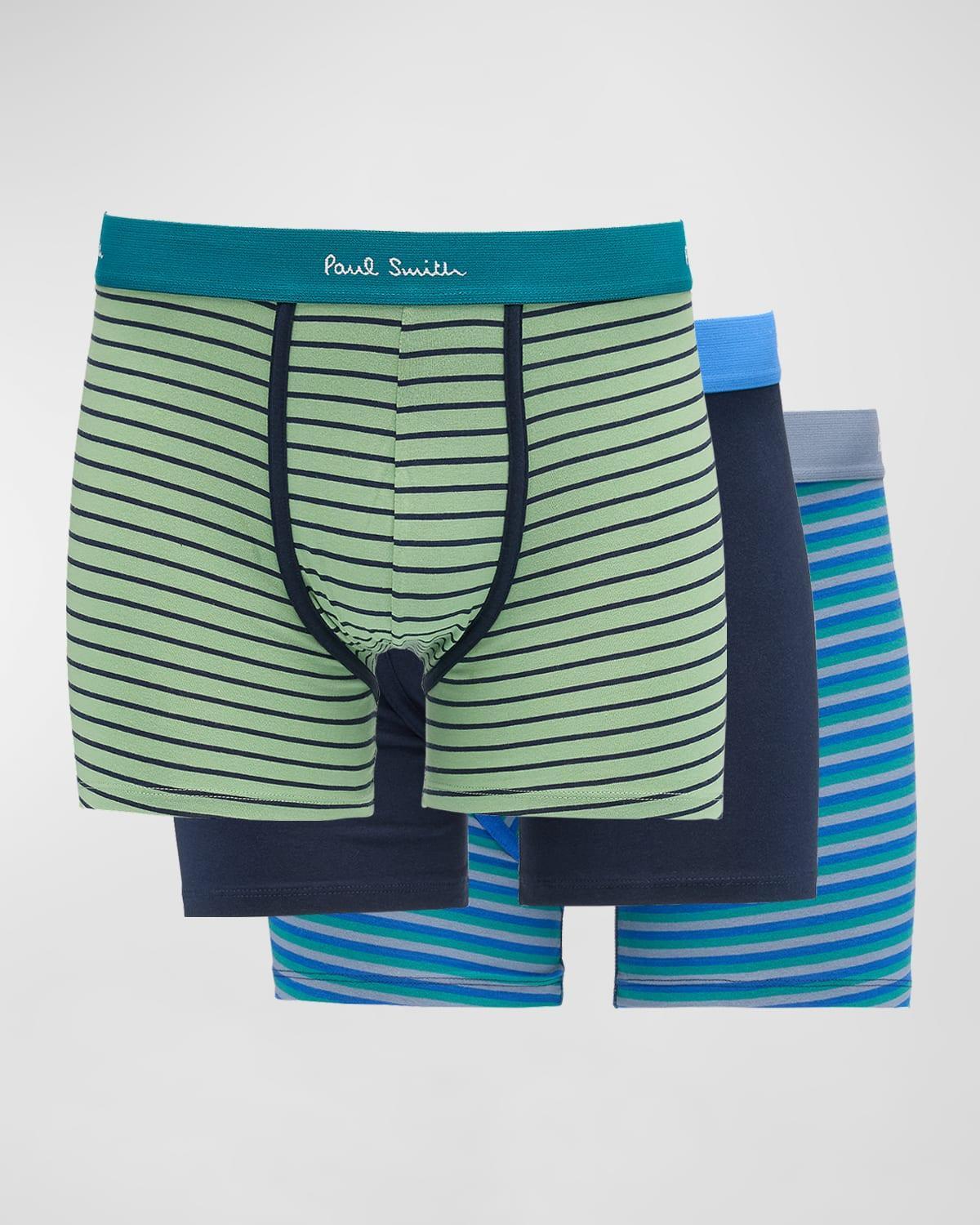 Mens 3-Pack Cotton-Stretch Trunks Product Image