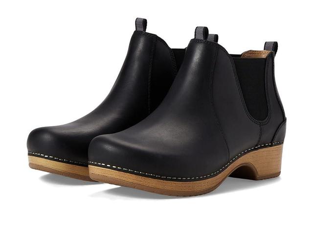 Dansko Becka Leather Clog Chelsea Booties Product Image