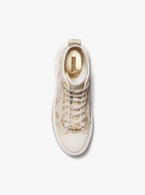 Evy Metallic Empire Logo Jacquard High-Top Sneaker Product Image