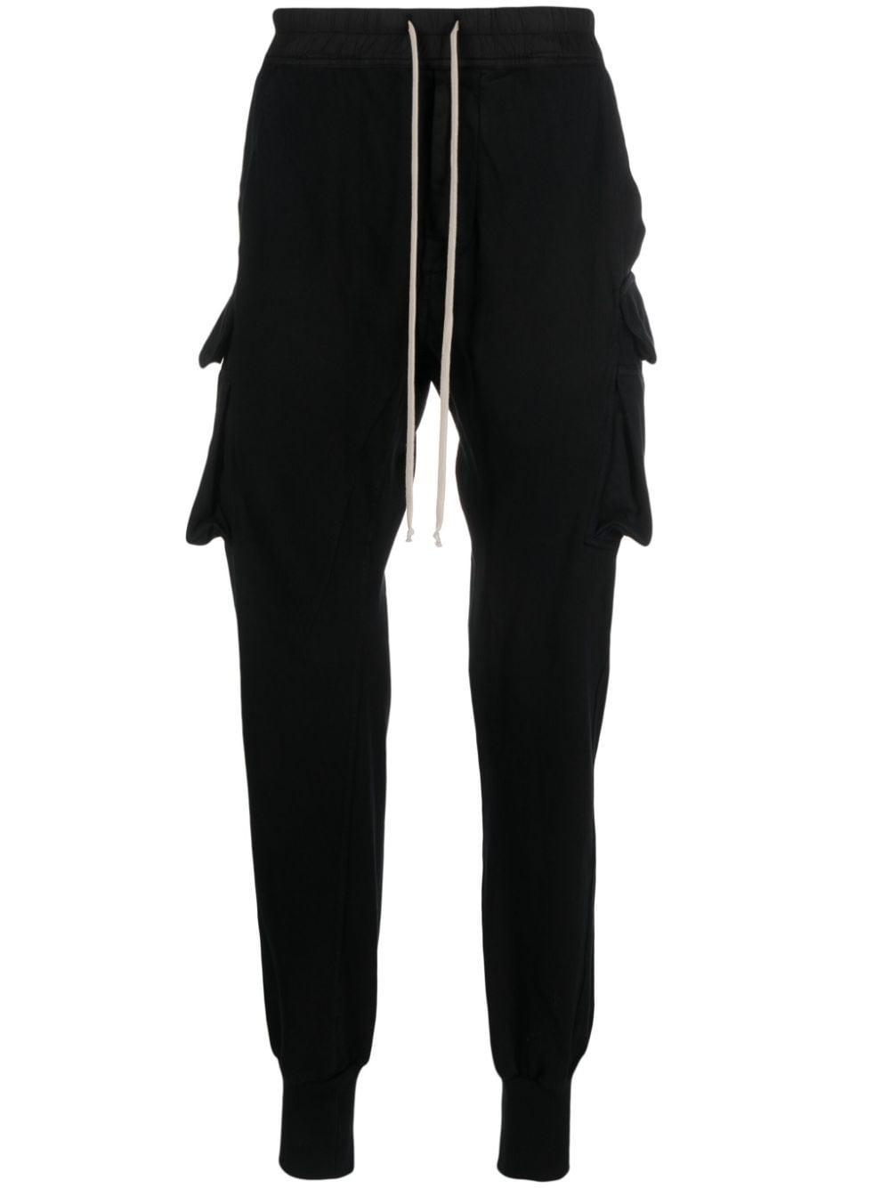 RICK OWENS DRKSHDW Creatch Cotton Tracksuit Pants In Black Product Image